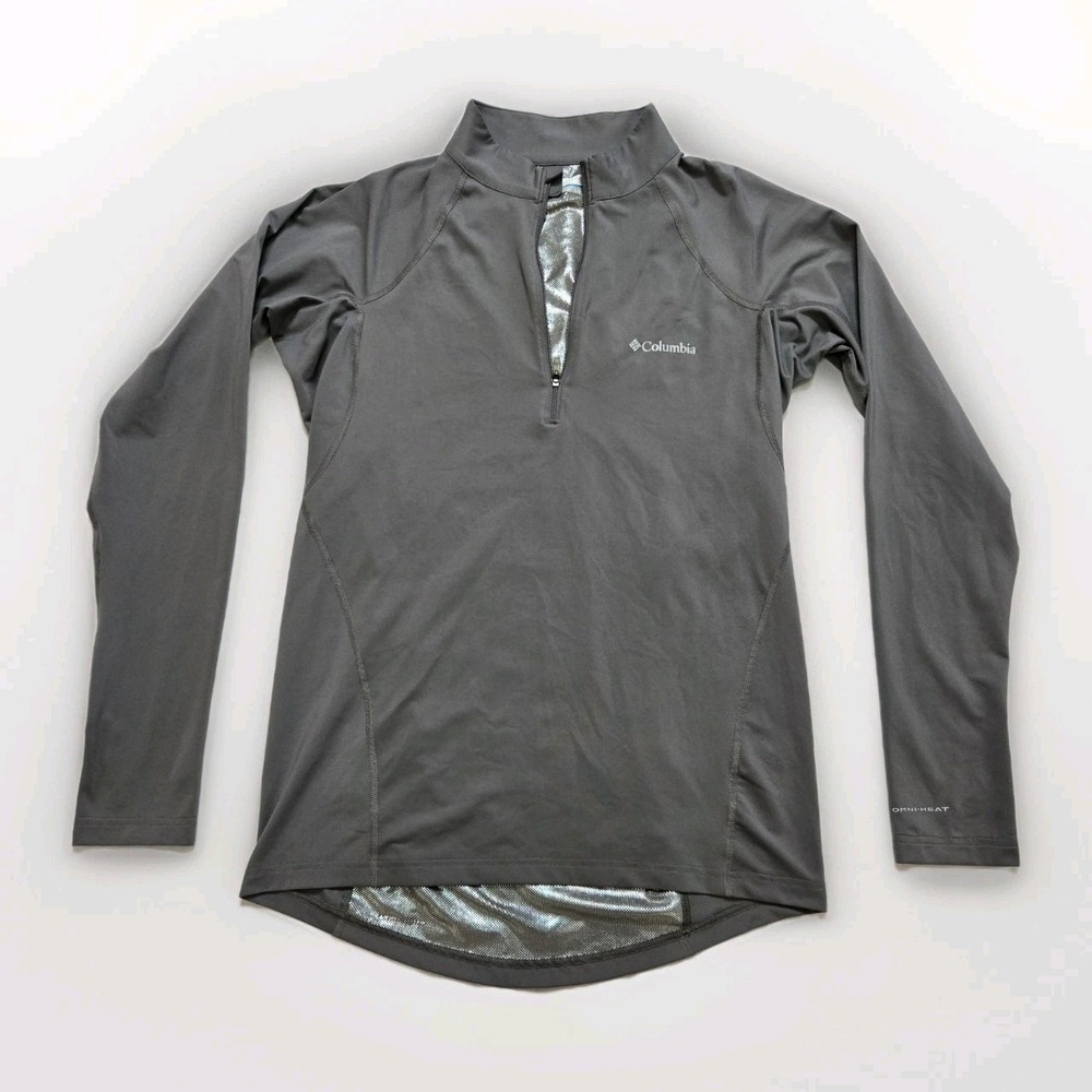 Women's COLUMBIA OMNI HEAT Thermal Reflective Heat Lined 1/4 Zip Pullover Size L